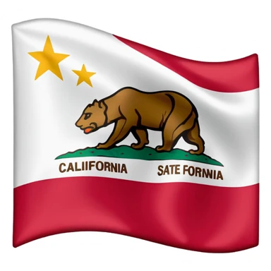 California state flag sticker