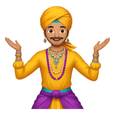 bhangra dancer sticker