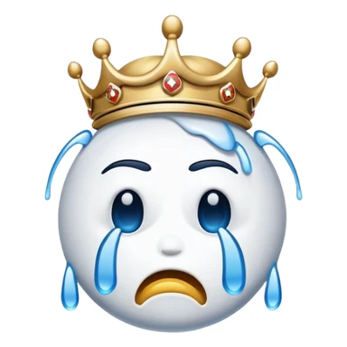 real madrid logo with crying emjoi sticker