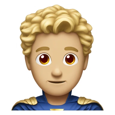 super homelander from "the boys" series with red eyes  sticker