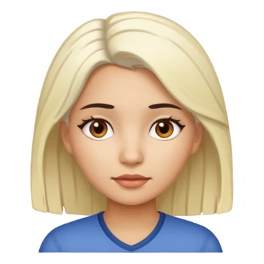 latina girl with bleached hair sticker