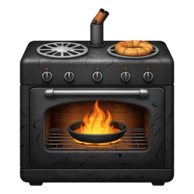 burnt oven sticker