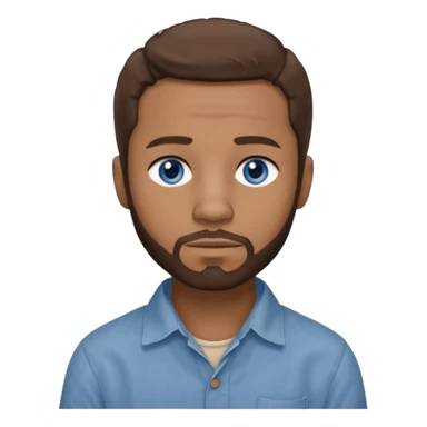  Edwin Epps from 12 Years of Slave with blue eyes, brown hair and short beard, light skin, light brown outfit sticker