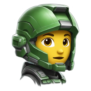 Halo Spartan cute sticker