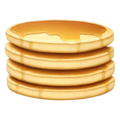 a stack of pancakes light brown sticker