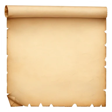 Survivor style parchment with nothing on the parchment sticker