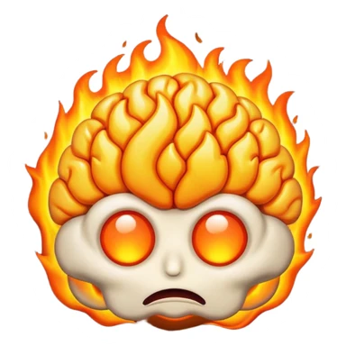 brain in the fire sticker