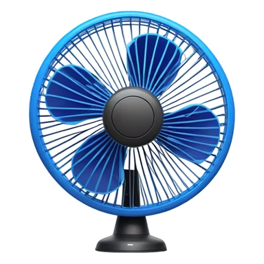 Blue electric Fan sticker