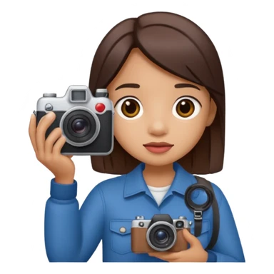 Lilo from Lilo & Stitch holding a camera sticker