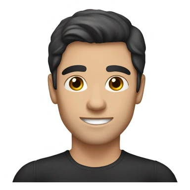 ballet dancing male caucasian dark hair sticker