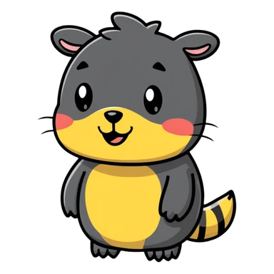 Funny animal stupid  sticker