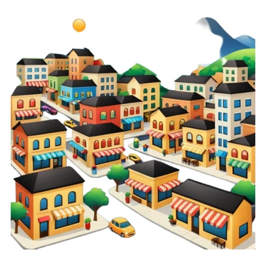 Hometown with many reastaurants sticker