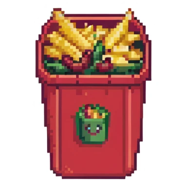 fries in a red container sticker