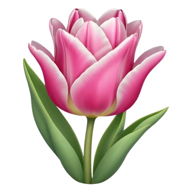 Oveja con un tulipán de color rosa sticker