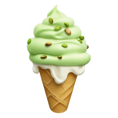 Aesthetic realistic pistachio icecream  sticker