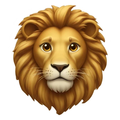 lion with heart sticker