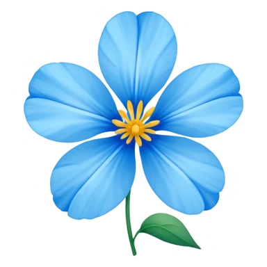 Flor del pensamiento celeste sticker