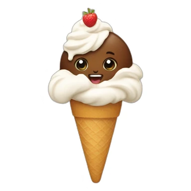 Eat icecream sticker