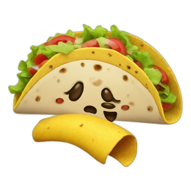 a taco fart sticker