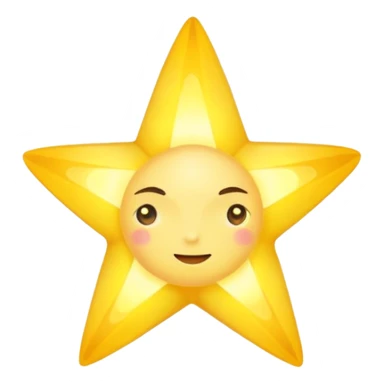 Real star with a body sticker