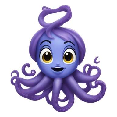 disney ursula tentacles sticker
