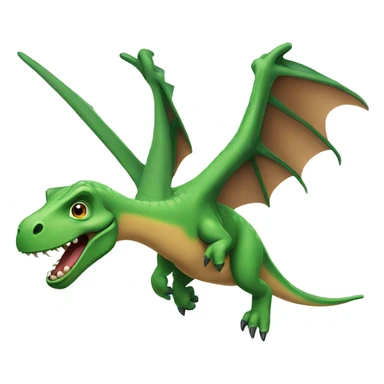 flying dinosaur sticker