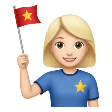 Guide + small flag, Tour Groups. sticker