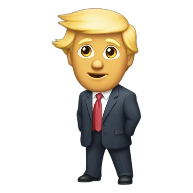 Pontine qui embrasse Donald Trump sticker