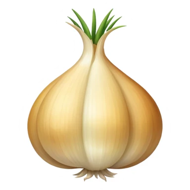 bird with a body like a garlic bulb sticker