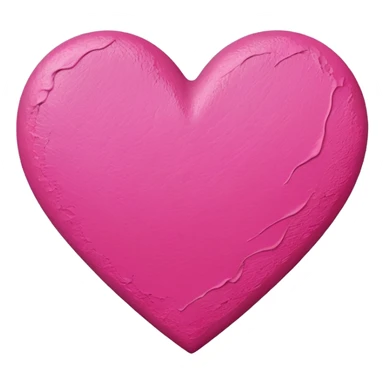 pink heart on canvas paint  sticker