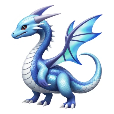 Shiny Inteleon-Pokémon-Dratini-Dialga-Amaura-fusion (full body) sticker