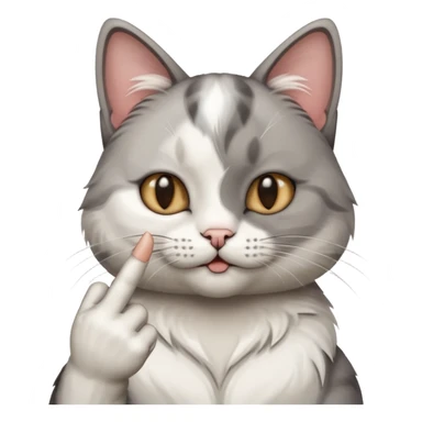 Kedi 🖕🏻 gösteriyor sticker