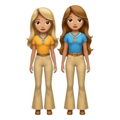 Retro 70s Girl sticker