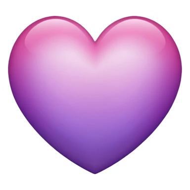 Pink and purple ombré heart sticker