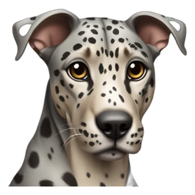 Louisiana leopard spotted Catahoula hound sticker