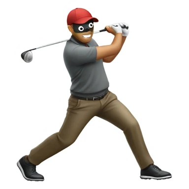 Golfer burglar sticker