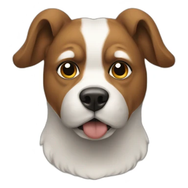 a dog with a had from the vikings sticker