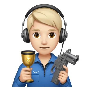 MVP + Gaming + Gamer + Tournament Cup  + Gun  sticker