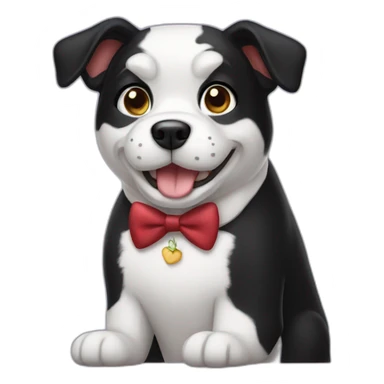 Tuxedo dog sticker