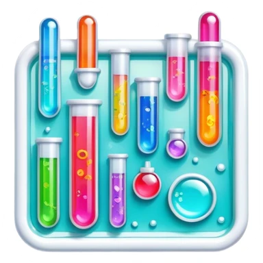 Epoxy resin art icon, decorative pieces made with epoxy resin, including vibrant, fluorescent resin jewelry and small ornaments, visible tubes of fluorescent epoxy resin, mixing tools, minimalistic style, clean lines, transparent background. sticker