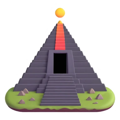 Toltec pyramid temple sticker