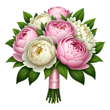 Bridal bouquet with flowers sticker