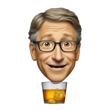 Bill gates drink win sticker