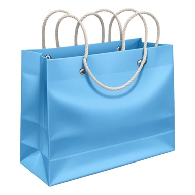 Bundle of Light blue shopping bags sticker