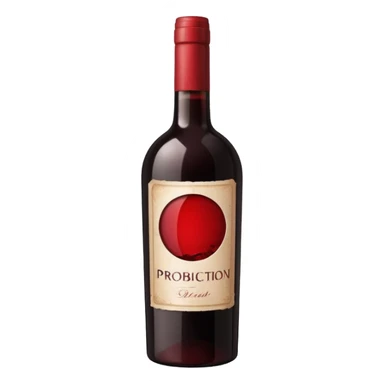 I want an emoji that describes that no drinks allowed but with wine sticker