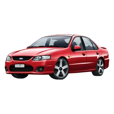 Red ford falcon bf xr6 sticker