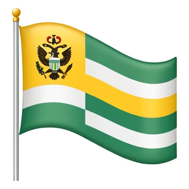 A flag that has a green background and looks kind of like belarus but change the stripes to white and the pattern to yellow. sticker