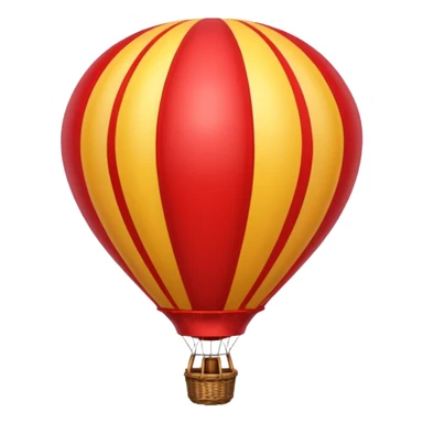 red hot air balloon sticker