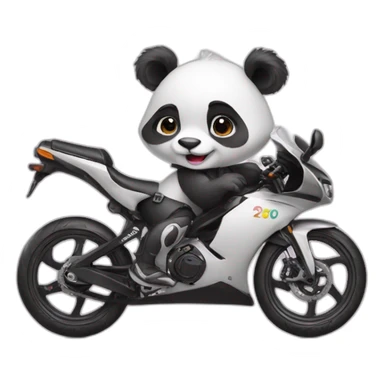 Cute Panda girl with liv road bike sticker