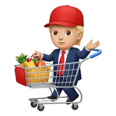 trump at walmart sticker